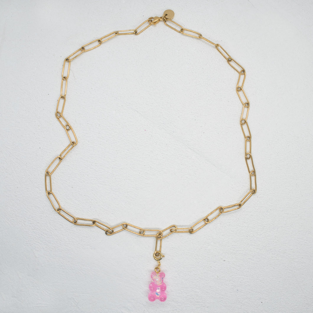 JELLY BABY PINK NECKLACE