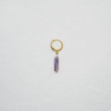 Lade das Bild in den Galerie-Viewer, SOFTY PURPLE AMETHYST HOOP
